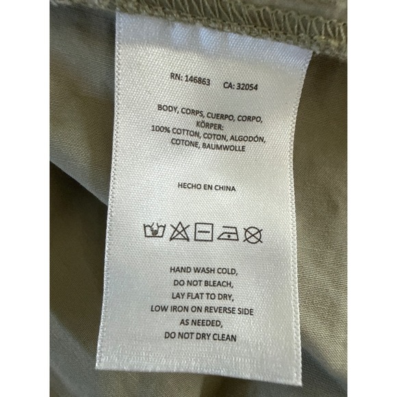 Mare Mare x Anthropologie Pleated Structured Swing Top Tank Moss XL $120 - Picture 8 of 10